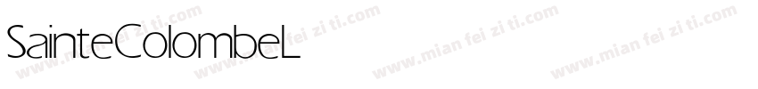 Sainte Colombe Light字体转换